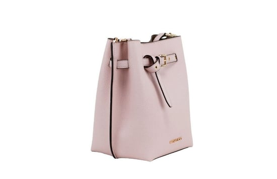 Michael Kors Women's Emilia Small Powder Blush Pebble Leather Bucket Messenger Handbag