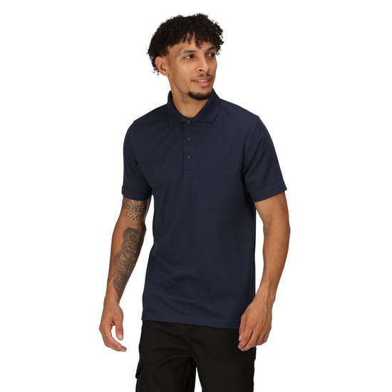 Regatta Mens Pro 65/35 Short-Sleeved Polo Shirt (Navy)