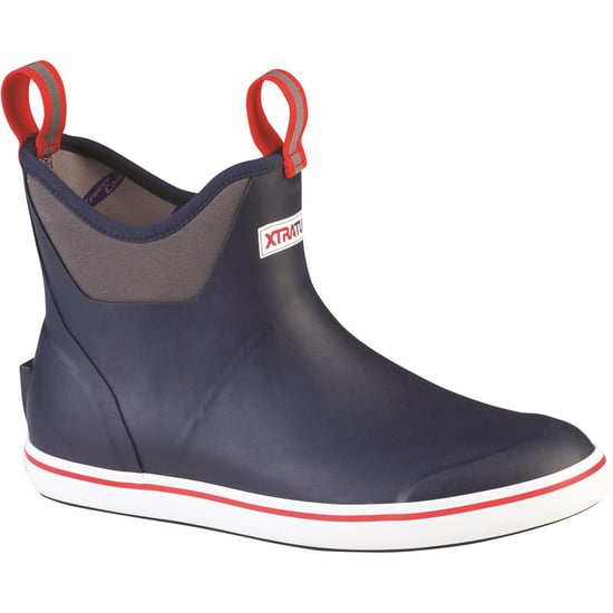 Xtratuf Enkellaars Rubber Navy/Rode Wellington Laarzen - Image 1