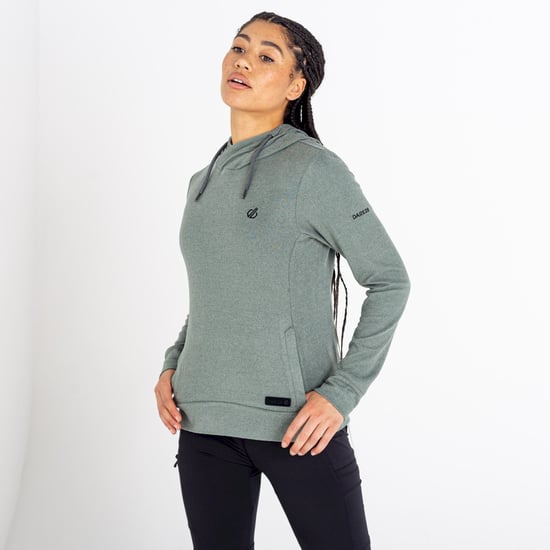Dare 2B Womens/Ladies Out & Out Marl Fleece Hoodie (Duck Green)