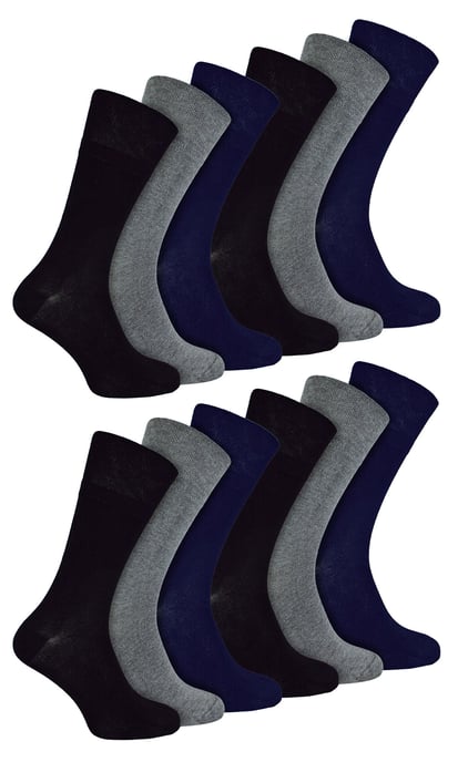 IOMI - 12 stuks naadloze bamboesokken voor diabetischei - BNG - Image 1