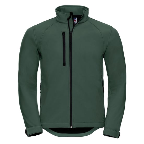 Russell Mens Water Resistant & Windproof Softshell Jacket (Bottle Green)