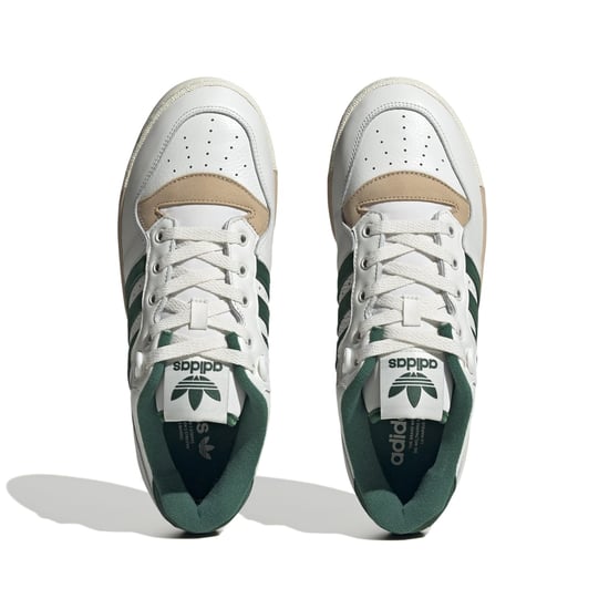 Men's adidas Originals Rivalry Low Premium Shoes in White Green