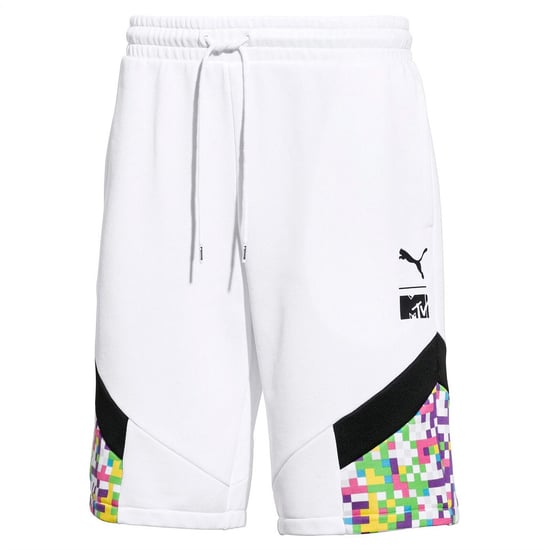 Puma x MTV Stretch Waist Bottoms White Mens Graphic Shorts 579677 02