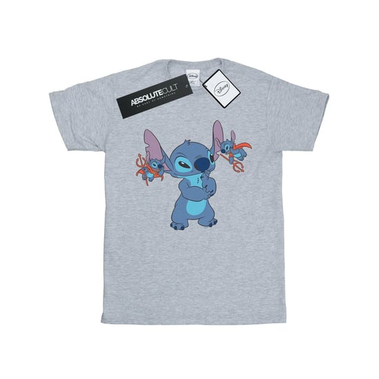 Disney Girls Lilo And Stitch Little Devils Cotton T-Shirt (Sports Grey)
