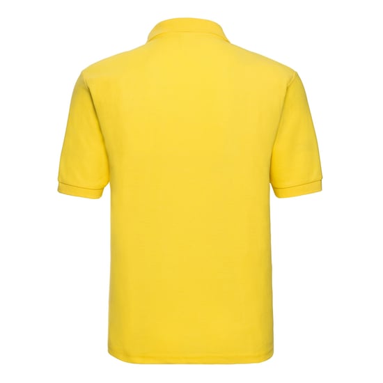 Russell Heren Polycotton Pique Poloshirt (Geel) - Image 2