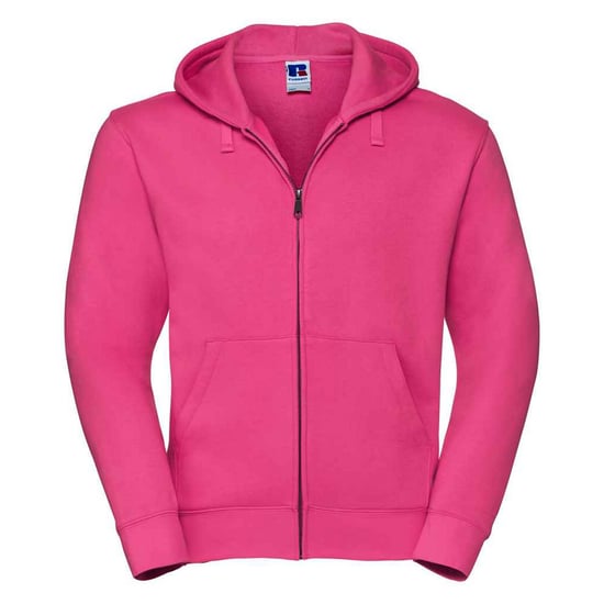 Russell Mens Authentic Hooded Sweatshirt (Fuchsia)