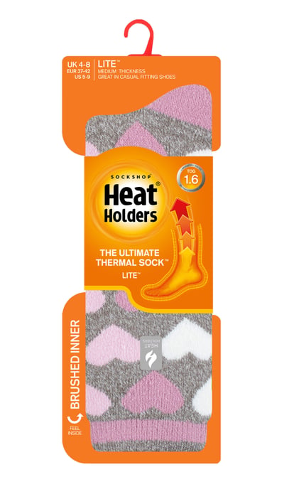 Heat Holders Lite - Geïsoleerde thermo damessokken - Grijs (Parijs) - Image 2