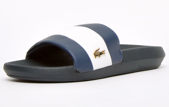 Lacoste Croco Slide 120 3 Blue Synthetic Womens Flip-Flops 39CFA0036 092