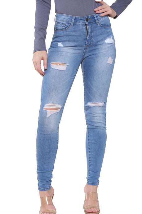 Womens Skinny Stretch Denim Jeans| Enzo Designer Ladieswear