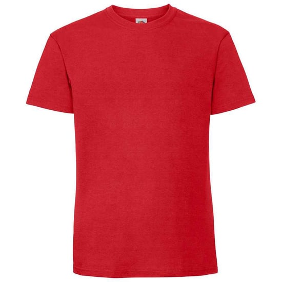 Fruit Of The Loom Heren Ringgesponnen Premium T-Shirt (Rood) - Image 1