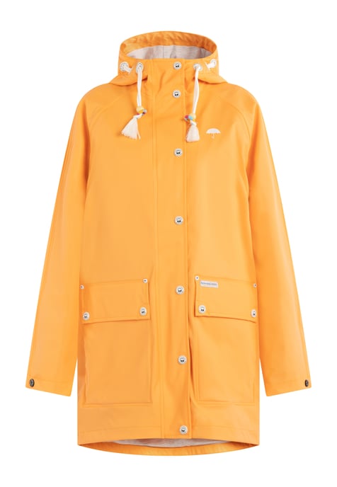 Schmuddelwedda Oversized mackintosh bridgeport Dames Pasteloranje-280 - Image 1