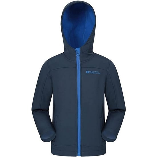 Mountain Warehouse Childrens/Kids Exodus Water Resistant Soft Shell Jacket (Navy)