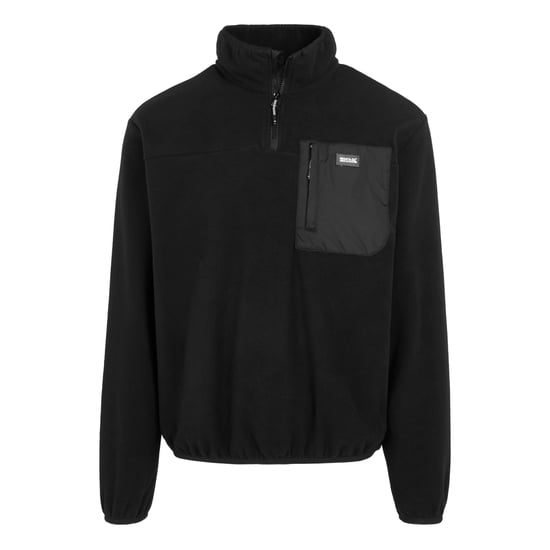 Regatta Heren Frankie Half Zip Fleece Top (Zwart) - Image 1
