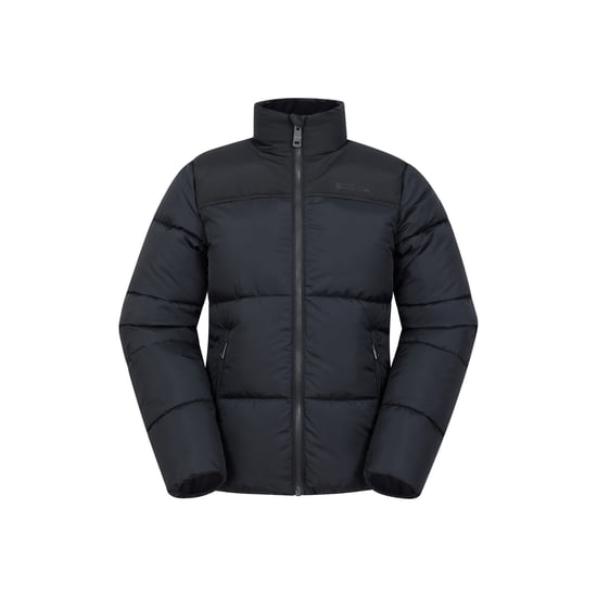 Mountain Warehouse Waterafstotende gewatteerde jas voor kinderen/Kinderspanning (Zwart) - Image 1