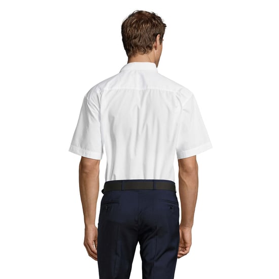 SOLS Unisex Bristol Plain Poplin Business Shirt voor volwassenen (Wit) - Image 2