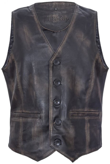 Tan Leather Waistcoat