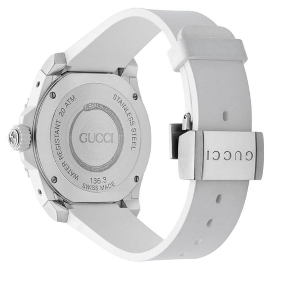 Gucci YA136330 Dive White Snake Motif Dial Herenhorloge - Image 2