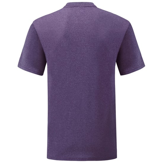 Fruit of the Loom Heren Valueweight Heather T-shirt (Paars) - Image 2