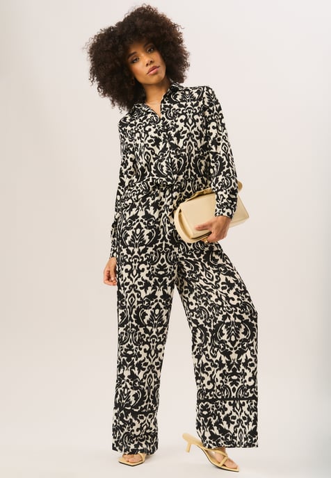Ikat-print broek met wijde pijpen - Image 2