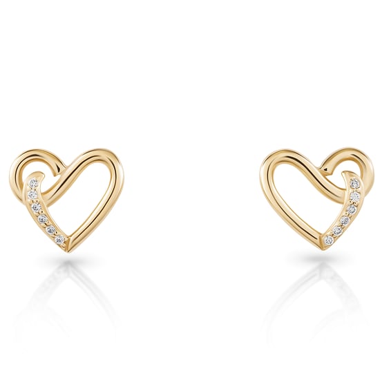Orphelia 'Ida' Dames 925 Sterling Zilveren Stud Oorbellen - Goud ZO-7521/G - Image 4