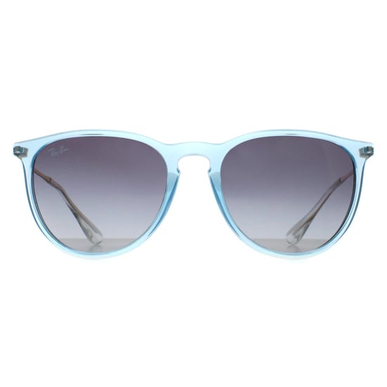 Ray-Ban Round Womens Transparent Light Blue Grey Blue Gradient RB4171 Erika