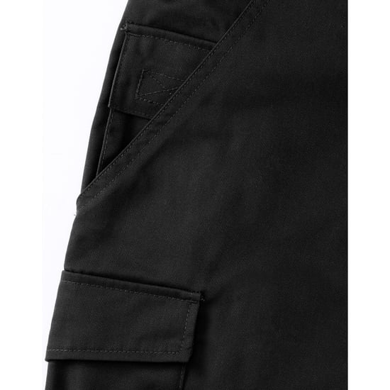 Russell Heren Polycotton Werkshorts (Zwart) - Image 4