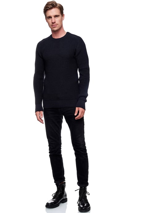 Rusty Neal Trui Casual Fit Trui Blauw - Image 3