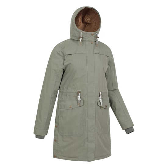 Mountain Warehouse Dames/Dames Acorn Waterdichte Borg Gevoerde Parka (Kaki Groen) - Image 4