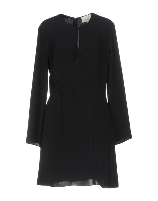 3.1 Phillip Lim Black Silk Long Sleeve Dress