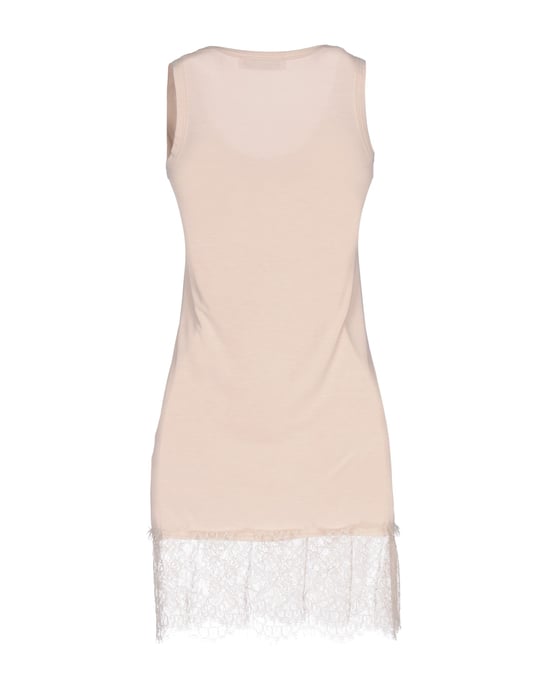Kaos Pink Jersey And Lace Sleeveless Dress