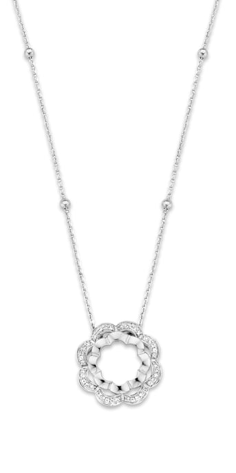 Orphelia 'Onyx' Vrouwen 925 Sterling Zilveren Set: Ketting-Hanger + Oorbellen - Zilver SET-7127 - Image 2