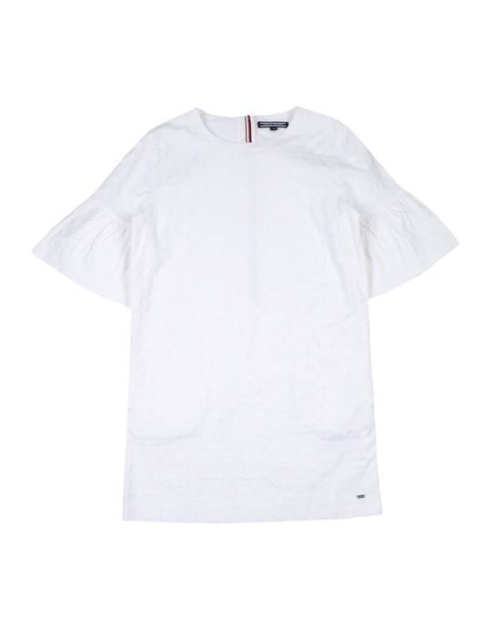 Tommy Hilfiger White Girls' Cotton Dress