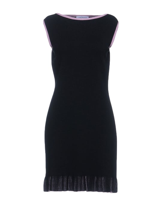 Anna Rachele Black Wool Sleeveless Dress