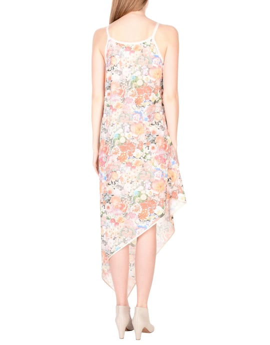 MM6 Maison Margiela Pink Floral Print Cotton Slip Dress