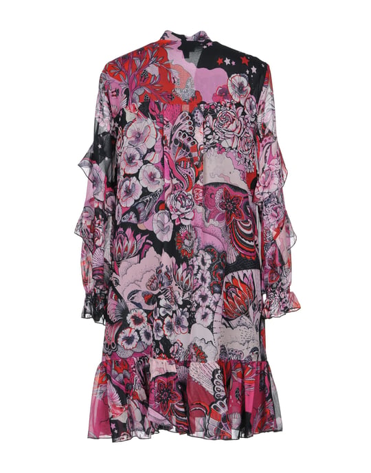 Just Cavalli Fuchsia Print Short Dress
