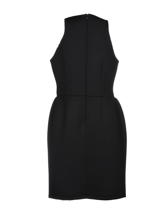 MSGM Black Neoprene Sleeveless Dress