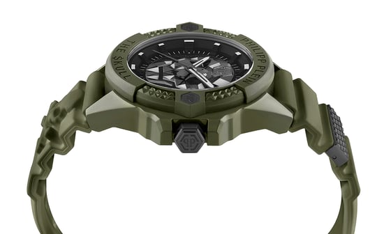 Philipp Plein The $kull Ecoceramic Heren Horloge Groen PWUBA0423 - Image 2