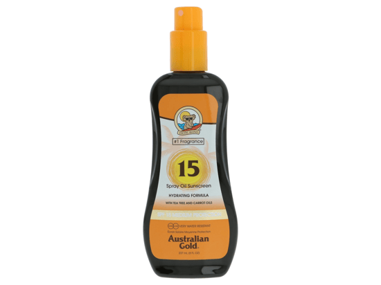 Australian Gold Carrot Spray Oil Sunscreen SPF15237 ml. - Image 1