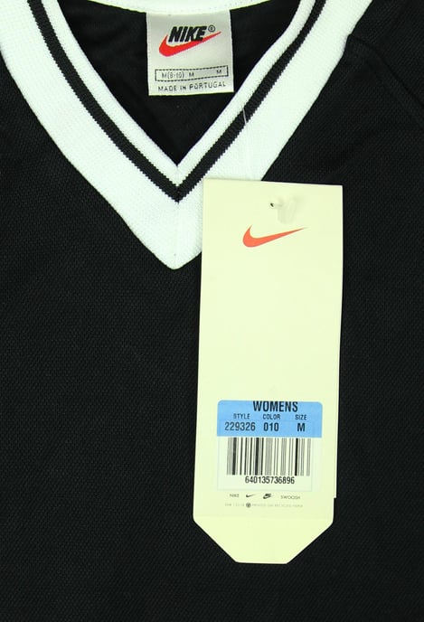 Nike Dri-Fit Training T-Shirt Short Sleeve V-Neck Black Women Gym Top 229326 010