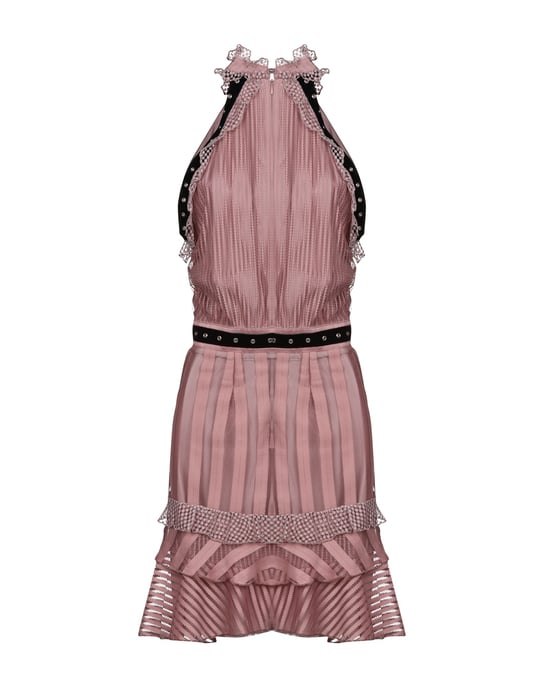 Just Cavalli Dove Grey Short Dress