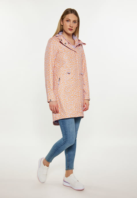 Schmuddelwedda regenparka Dames Pastel Lavendel Oranje Leeuw - Image 2