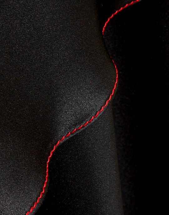 Juan Carlos Obando Black Silk Dress