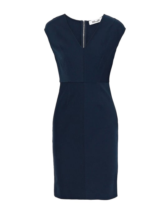 Diane Von Furstenberg Dark Blue Pencil Style Dress