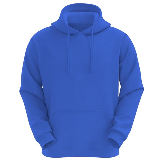 VR2 Denim Mens Plain Hoodie Long Sleeve Pullover
