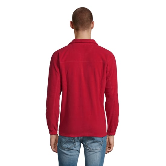 SOLS Volwassen uniseks Ness Half Zip Fleece Top (Rood) - Image 2