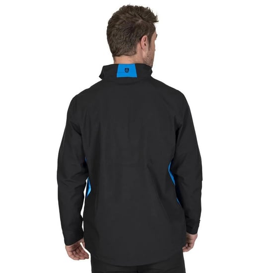 Island Green Heren Stretch Golf Waterdicht Jasje (Zwart/Turkoois) - Image 2