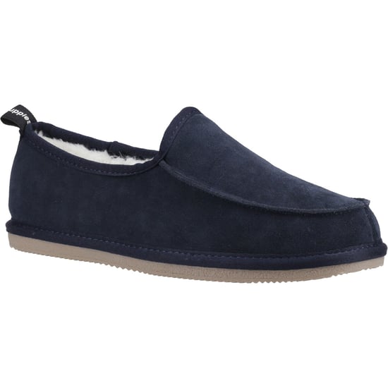 Hush Puppies Charles Suède Herenpantoffels Navy - Image 1