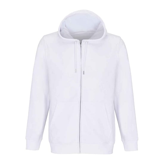 SOLS Calipso Full Zip Hoodie voor volwassenen (Wit) - Image 1