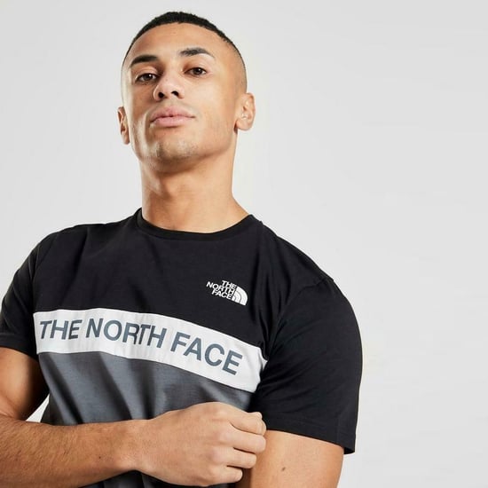 The North Face Heren Geweven Colour Block T-shirt Zwart - Image 4